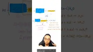 Condensation polymerisation of polyesters. view the full video at my channel 