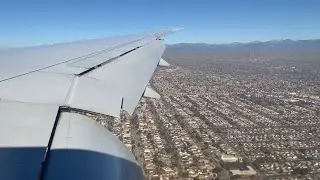 Landing In Smoggy Los Angeles - KLM B777-300ER