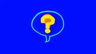 Question mark6 chroma key green screen animation effect