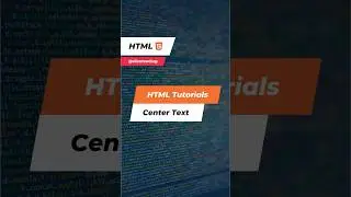 How to center text in HTML ?