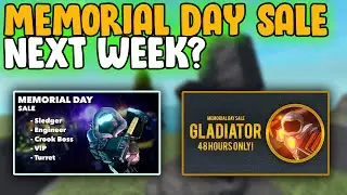 MEMORIAL DAY SALE NEXT WEEK? | Tower Defense Simulator | ROBLOX