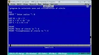 Program to calculate area & circumference of circle || QBT4