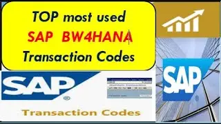 Top most used SAP BW4HANA Transactions codes | TCODE for SAP BW4HANA with Explanation | SAP BW4HANA