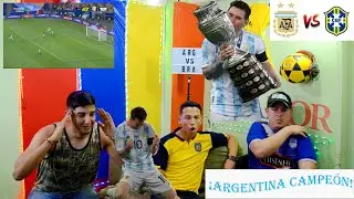 🏆 FINAL | ⚽️ Argentina 1 Brasil 0 | Video reacción de ecuatorianos | ⚡😎 Copa América 2021