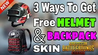 GET FREE HELMET AND BACKPACK SKIN IN PUBG MOBILE || free helmet or backpack skin || Mr SINGH
