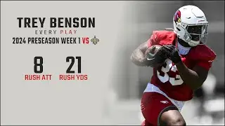 Trey Benson Preseason Week 1 Replay: Every Run vs New Orleans Saints