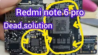 Redmi note 6 pro dead solution || Redmi note 6 pro water damage phone repair 1.8 voltage line short