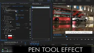 How to Use Pen Tool in Adobe Premiere Pro|Pen Tool Effect in Adobe Premiere Pro