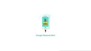How to set charger removal alarm!