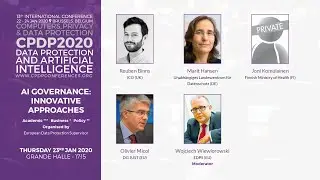 CPDP 2020: AI governance: innovative approaches.