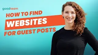 How to find websites for guest posts.
