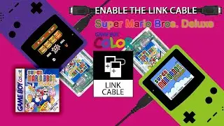 Super Mario Bros. Deluxe (GBC, 1999) - VS GAME - ENABLE THE LINK CABLE - 2-player race to the finish