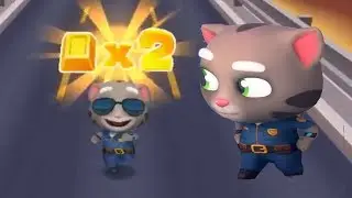 Talking Tom Gold Run Android Gameplay HD #41 💓 Game Cartoon video game for kids cartoon