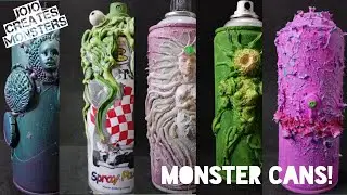 I TURNED EMPTY SPRAY CANS INTO ART (MONSTER CANS)