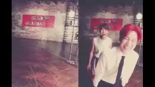 【Twitter Video】by #JIMIN #jhope 방탄소년단 (150625) "오늘 화이팅"