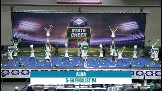 Alma at AR State Cheer Finals (2nd) 12-16-23