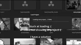 DAVINCI RESOLVE || PROJECT STUCK AT LOADING || VIDEO NOT SHOWING || FIX