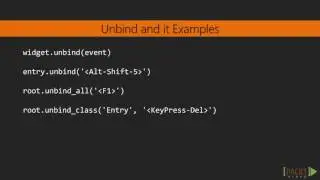 61   Event Unbinding and Virtual Events