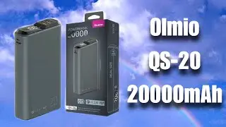 Лучший пауэрбанк с быстрой зарядкой OLMIO QS-20 20000,как проверить кабельType-C при покупке!