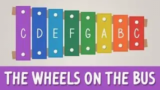 How to play The Wheels on the Bus on a Xylophone - Easy Songs - Tutorial