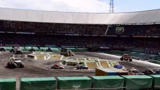 Monsterjam-Racing in Rotterdam, The Netherlands