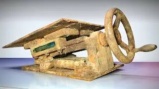 Vintage Rusty Vise Press Machine Restoration