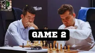 Aggressive Chess: Nepomniachtchi vs. Ding Liren World Chess Championship 2023 Game 2 #nepoding