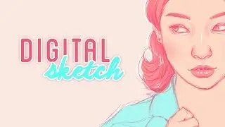Digital Sketch | Using reference | Portrait