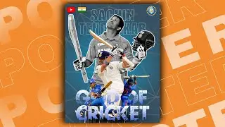 SACHIN TENDULKAR | PICSART TUTORIAL | POSTER DESIGN TUTORIAL