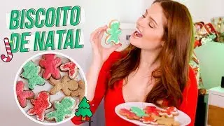 COMO FAZER BISCOITO DE NATAL DECORADO - Normal/ Low Carb