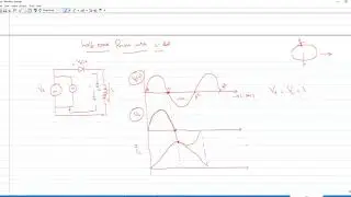 Single Phase Halfwave Rectifier with Inductive Load- Video-11