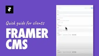 Framer CMS (For end-clients): How to Add New Blog Articles Easily!