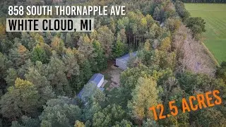 $224,900 | Home, 40x60 Pole Barn, & 12.5 Acres!! White Cloud, MI - C21 Trophy Class