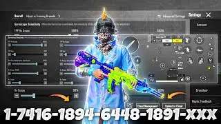 NEW UPDATE 3.4🔥BEST SENSITIVITY CODE + CONTROL SETTINGS BGMI/PUBG MOBILE