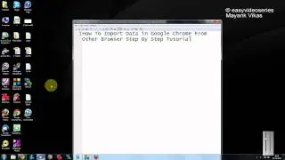 How To Import Data in Google Chrome From Other Browser Step By Step Tutorial