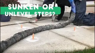 Sunken Steps? Polyurethane Concrete Lifting with Foamjection