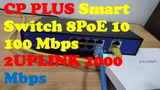 CP PLUS Smart Switch 8PoE 10/100 Mbps 2UPLINK 1000 Mbps 