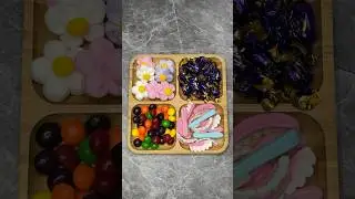 Filling platter with sweets ASMR