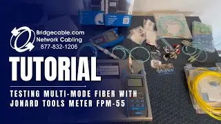 Testing Multi-Mode Fiber with Jonard Tools Meter FPM-55 - Zeroing or Ref Out Meter | BridgeCable.com