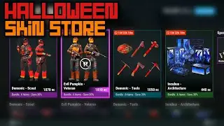 NEW Halloween SKIN STORE Rotation In Rust Console!