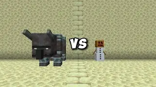 Ravager vs Snow Golem - Minecraft Mob Battle