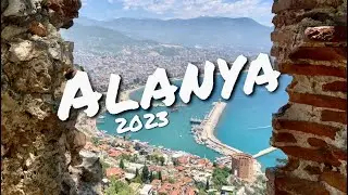 Alanya Castle (Alanya Kalesi) & Funicular (cable car) Turkey 4K. Alanyan linnoitus ja kaapelihissi