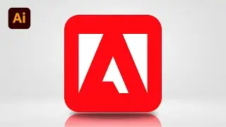 How to draw the Adobe logo icon in adobe illustrator for beginner's tutorial | MJ Graphics