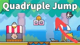 Super Cat Tales: PAWS, 2-Home GLITCH Quadruple Jump for Bell 🔔