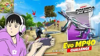 The Shocking New Mp40 Challenge in Solo Vs Squad! 😲 - Free Fire Max @TotalGaming093
