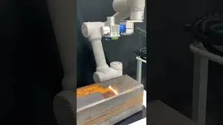 Removing Rust from Metal Surfaces Using a 300W Pulsed Robot.#shorts