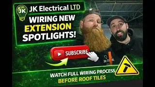 Wiring Spotlights in an Extension BEFORE the Roof Goes On! ⚡