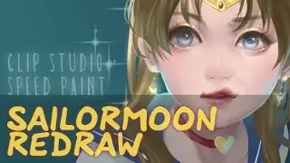 [Clip Studio Paint speed drawing] Sailor Moon Redraw