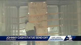 Johnny Cash statue leaves Arkansas on its way to U.S. Capitol