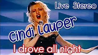 Cindi Lauper On Stage I Drove all Night. Stereo edit. #cindilauper